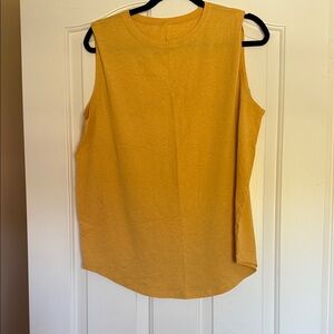 Lululemon Athletica Golden Sleeveless Muscle Tee